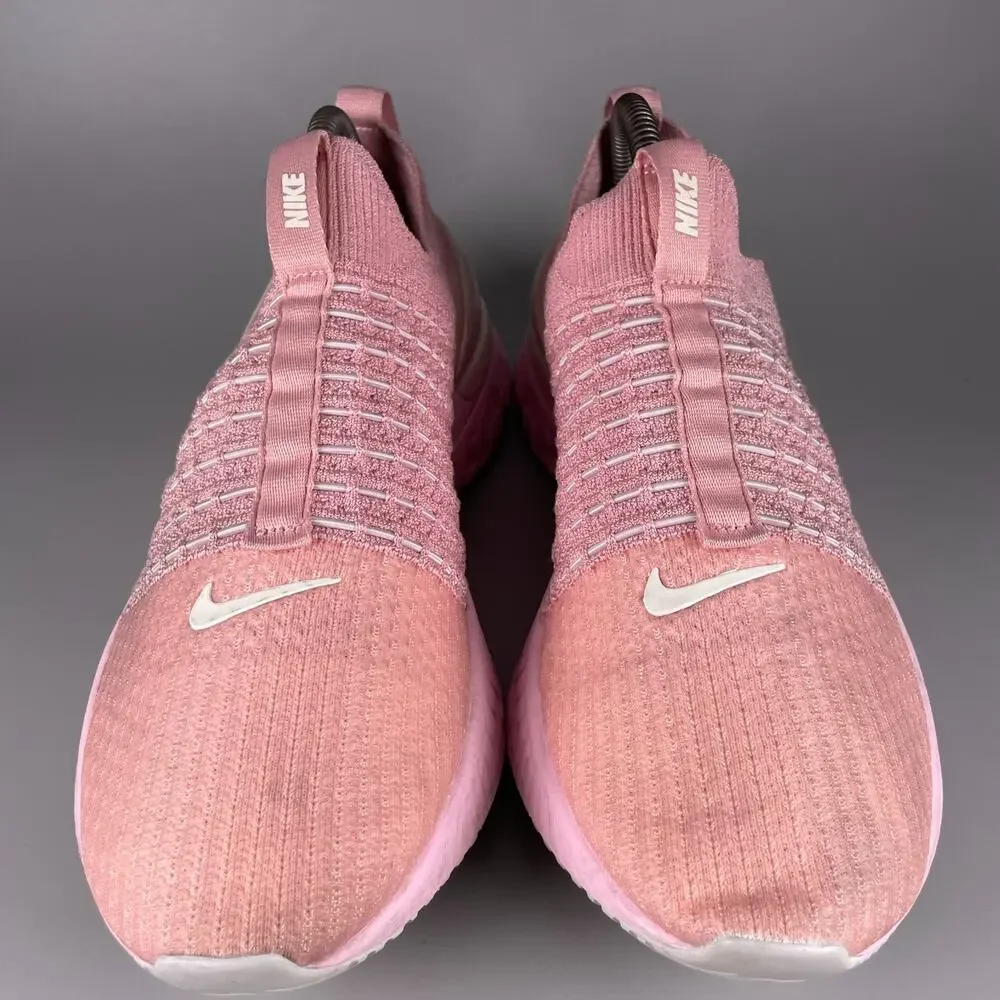 Nike React Phantom Run FK 2 Women’s Size 10 Pink White Running Sneakers Shoes